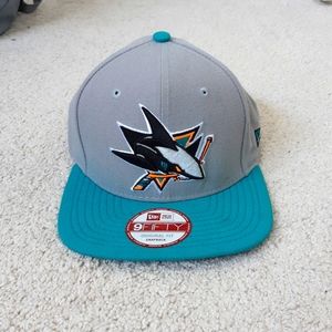 New Era - San Jose Sharks 9Fifty Original Fit Gray Snapback Teal Brim